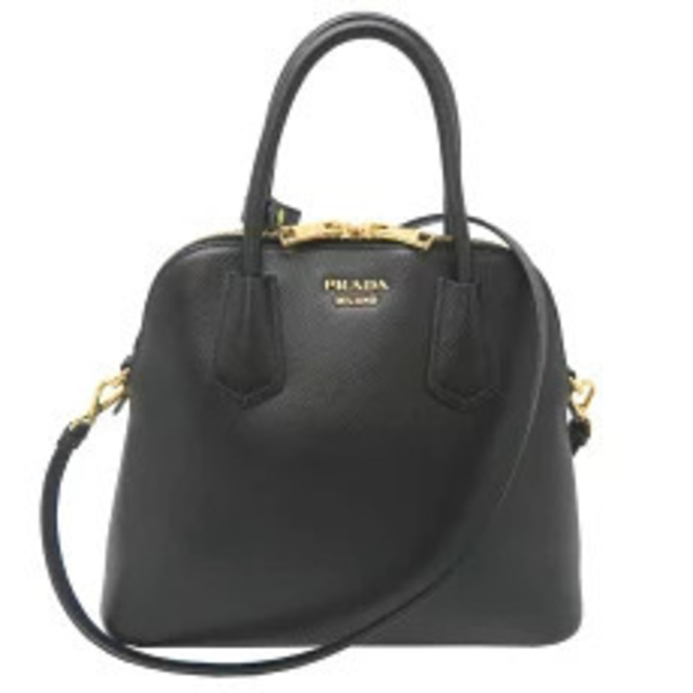 Prada Bag Handbag Saffiano Leather Nero Black